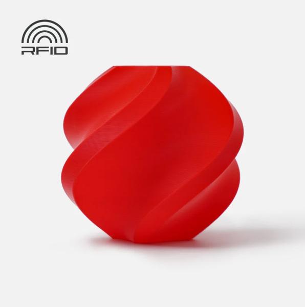 Actual product image Bambu Lab PLA Basic Refill - Red - 1.75mm (PLA, 1.75 mm, 1000 g, Red)