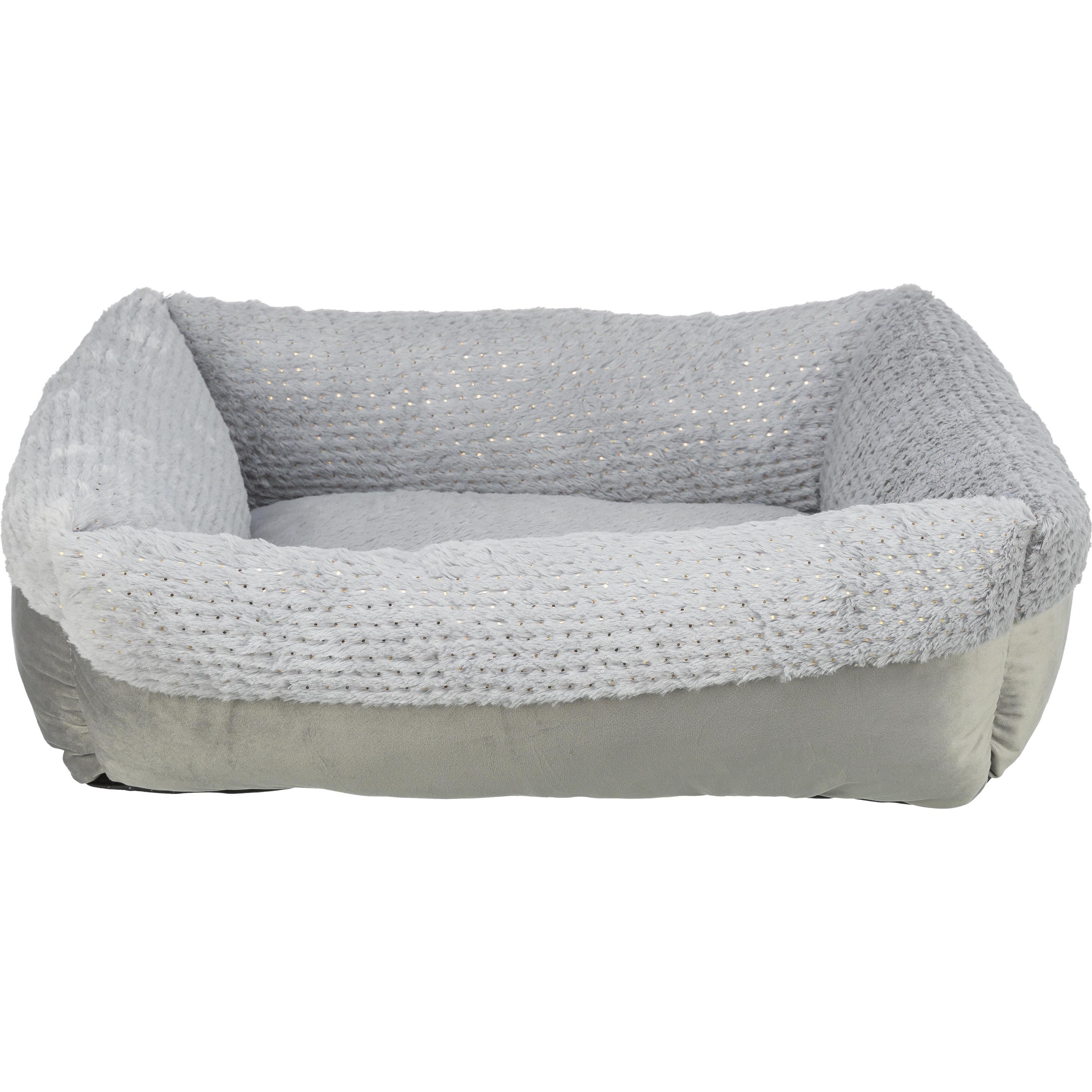 Trixie Xmas Livia Soft seng, firkantet, 60 × 50 cm, grå (Cane), Cuccia per cani + cuccia per gatti