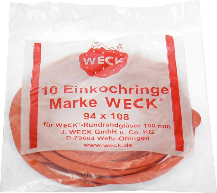 Image du produit Weck Anneaux en caoutchouc (10 pcs, 2 l)