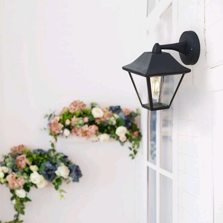 Productafbeelding VTech LED buitenwandlamp mat zwart (E27, IP44)