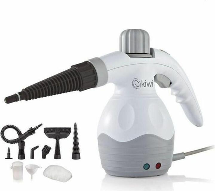 Actual product image Kiwi 350ml hand steamer + 9 accessories (3 bar, 1100 W)