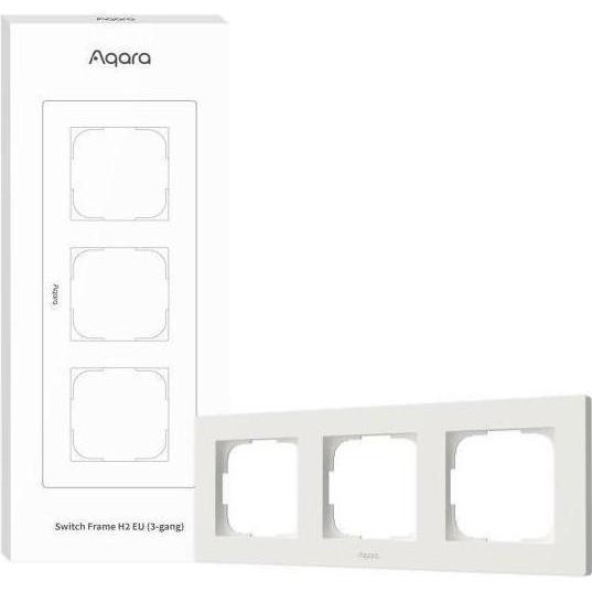 Aqara, Programma di commutazione degli accessori, AQA FE-X02D - Switch Frame H2 EU White (3-gang)