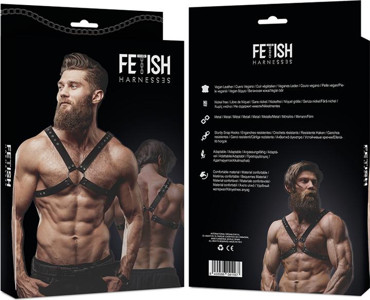 Actual product image Fetish submissive attitude? ARN S ECO LEATHER CROSS CHEST MAN (S)