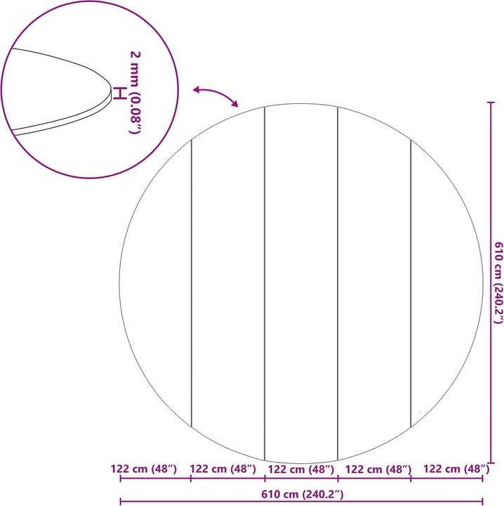 Produktbild vidaXL Bodenfolie für Pools
