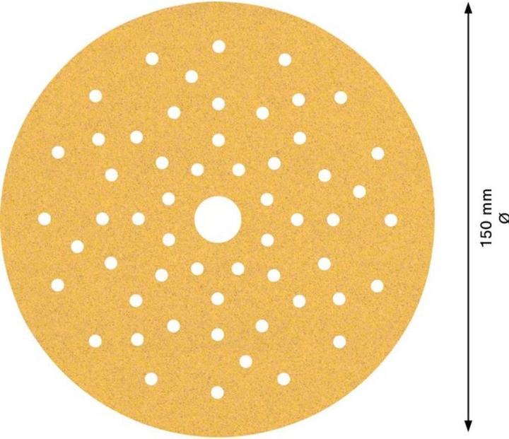 Actual product image Bosch Professional Zubehör Expert C470 Sandpaper multi-hole for random orbital sander, 150 mm, G 100, 5 pcs. (100)