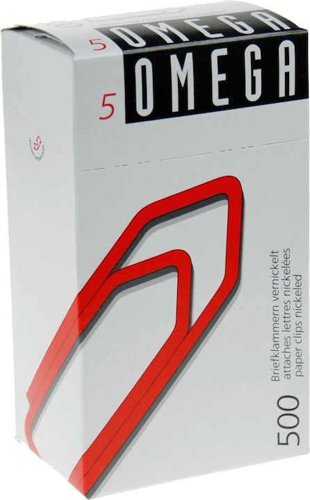 Actual product image Omega paperclips (500 x)
