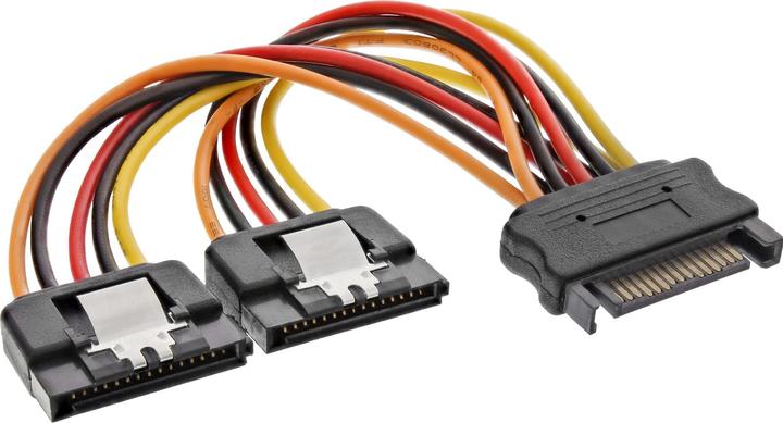 InLine SATA Strom-Y-Kabel SATA Lasche