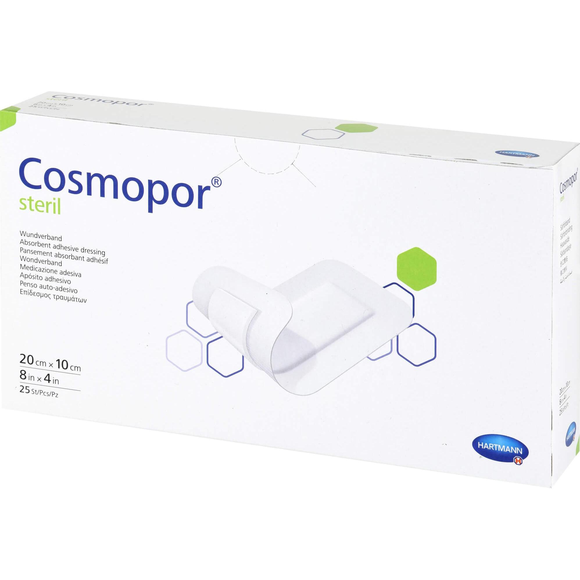Hartmann, Pflaster, Cosmopor steril Wundverbände 20 cm x 10 cm / 25 Stk. (25 x)