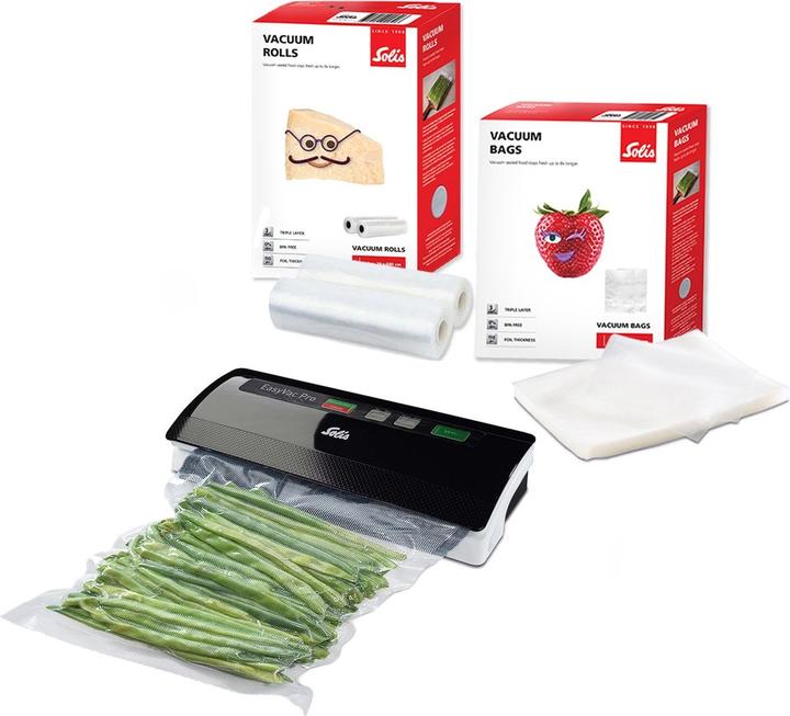Solis Vac Pro 569 Vacumeermachine - Machine à vide + 2 rouleaux d'aspiration + 50 filtres à vide -
