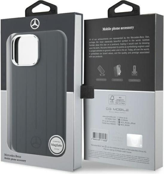 Immagine prodotto Mercedes MEHMP16X23SUVSA iPhone 16 Pro Max 6.9" szary/grey hardcase Silicone Vertical Tonal Strip (Apple iPhone 16 Pro Max)