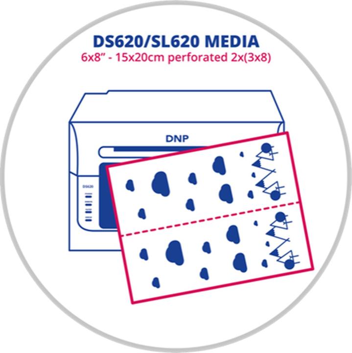 Actual product image DNP Perforated Photo Paper Rolls (15 x 20 cm, 2 x)