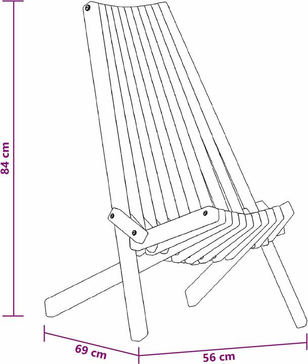 Produktbild vidaXL Gartenstuhl