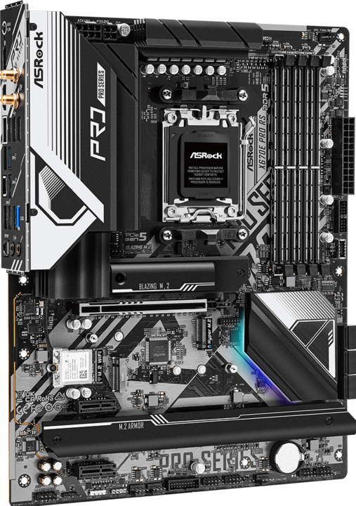 Immagine prodotto AsRock X670E PRO RS AMD AM5 X670E ATX (AM5, AMD X670E, ATX)