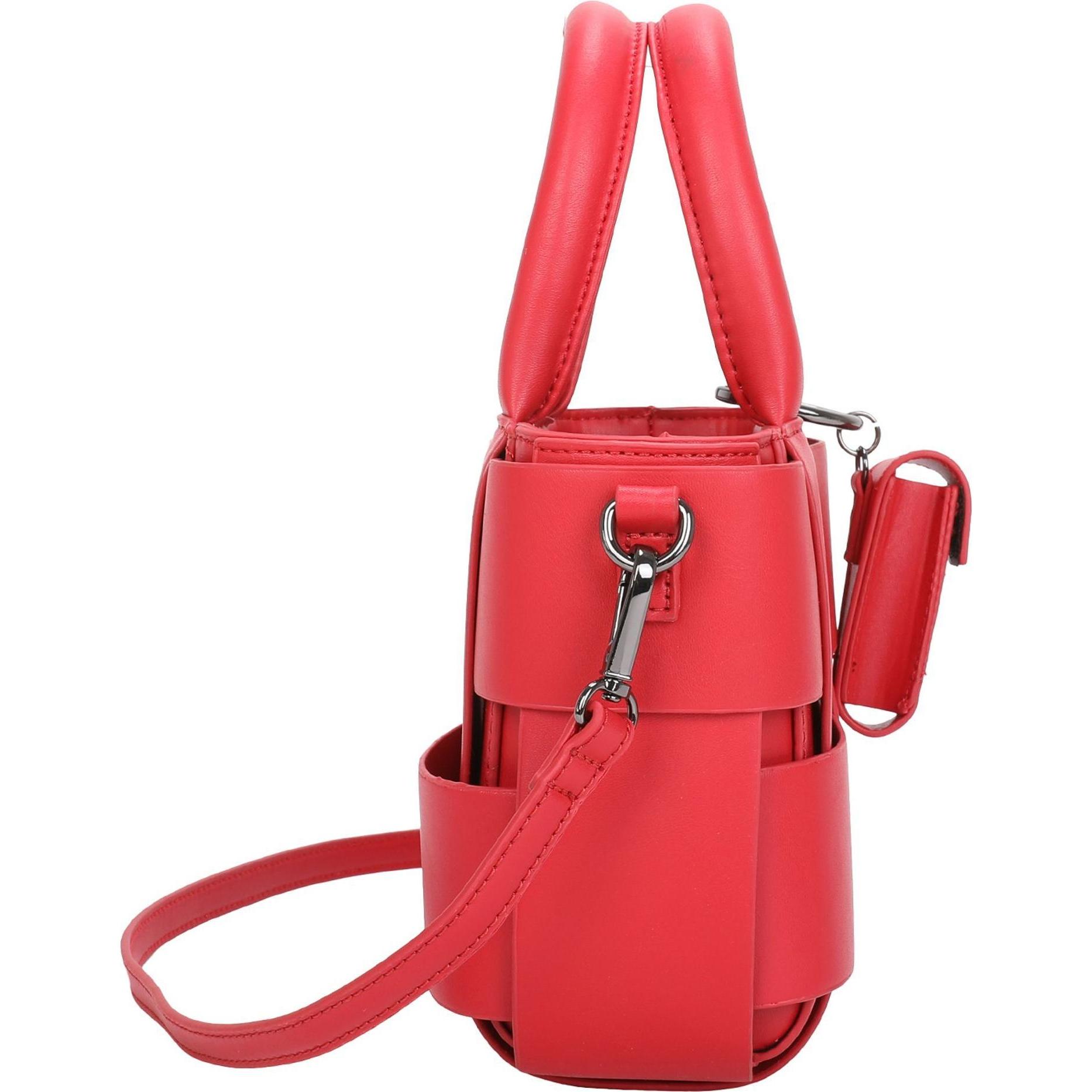 Thumbnail - Buffalo, Handtasche, Boxy Weave Special Handtasche 20 cm, Rot
