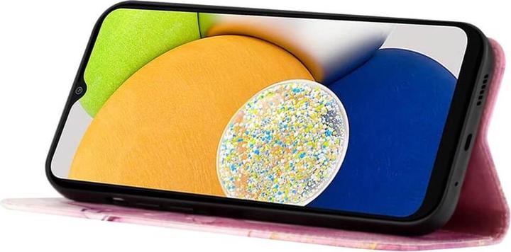 Actual product image Cover-Discount Galaxy A54 - Leather Case pink Marble (Samsung Galaxy A54 5G)