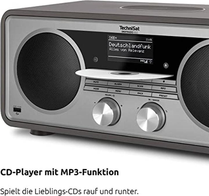 Produktbild TechniSat DigitRadio 602 (DAB+, Internetradio, FM, KW, Bluetooth, WLAN)