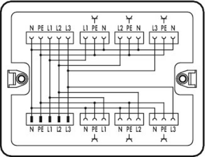 Actual product image Wago 899-681/100-000 Distribution box Distribution rotary / alternating current 400 V / 230 V (Terminal strips)