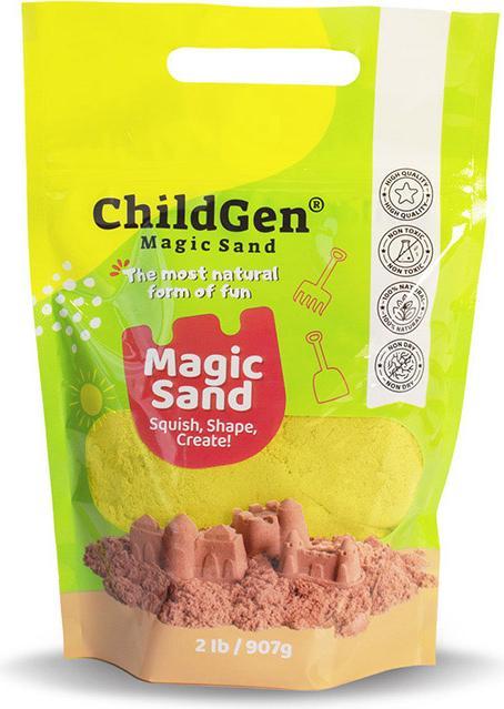 Yellow coloured Magic Sand refill