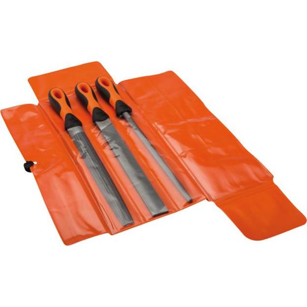Bahco, Raspel + Feile, ERGO Feilensatz, Halbschlicht 250 mm - 3-teilig (Hieb 2, 250 mm)