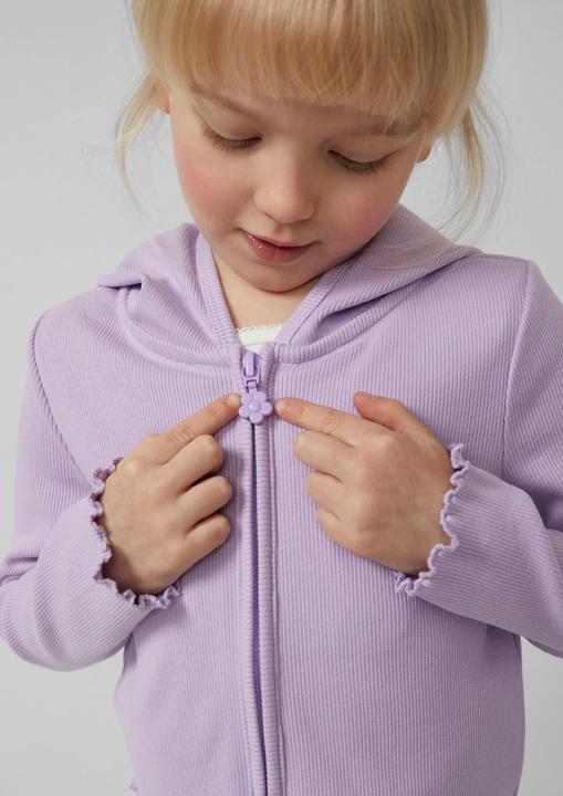 Actual product image s.Oliver Gerippte Jacke mit Kapuze (140)