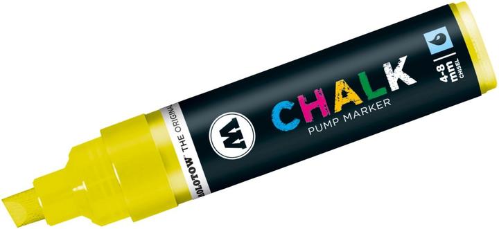 Produktbild Molotow Windowmarker Chalk nachfüllbar 4-8mm neongelb (Neongelb, 8 mm, 1 x)