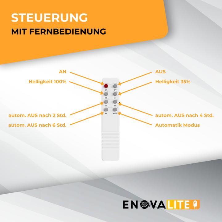 Produktbild Enovalite Solar LED-Strassenleuchte-PRO (4300 lm, IP65)