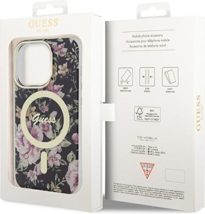 Produktbild Guess iPhone 14 Pro 6.1 hardcase Flower MagSafe (Apple iPhone 14 Pro)