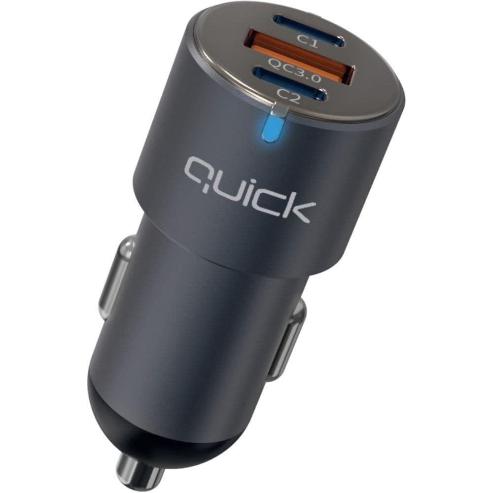 Quick Ładowarka QC-420 1x USB-A 2x USB-C (4752168145029), Caricatore USB