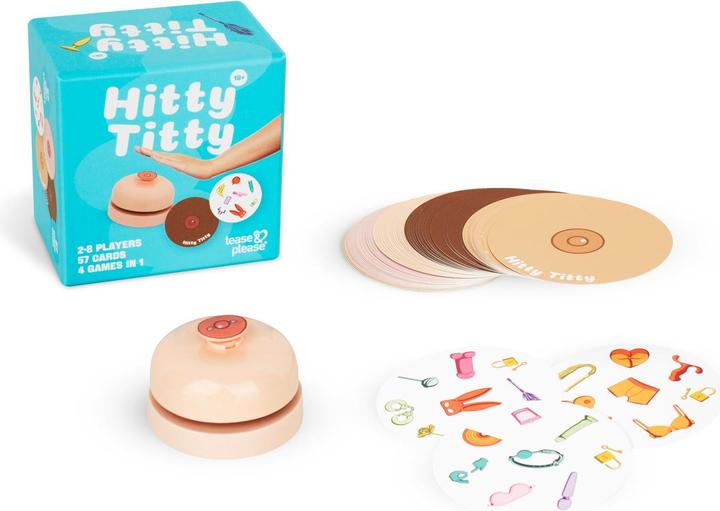Actual product image tease & please - Hitty Titty Card Game - Adult Game (Deck of cards, German, French, Dutch, English)