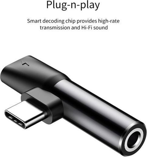 Produktbild Baseus 2in1 USB Typ-C Adapter (USB Typ C, 3.5mm Klinke)