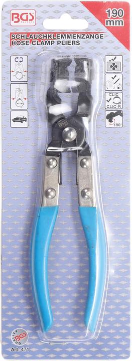 Image du produit BGS Pince pour colliers pour colliers pour colliers de serrage CLIC & CLIC-R 190 mm (190 mm)