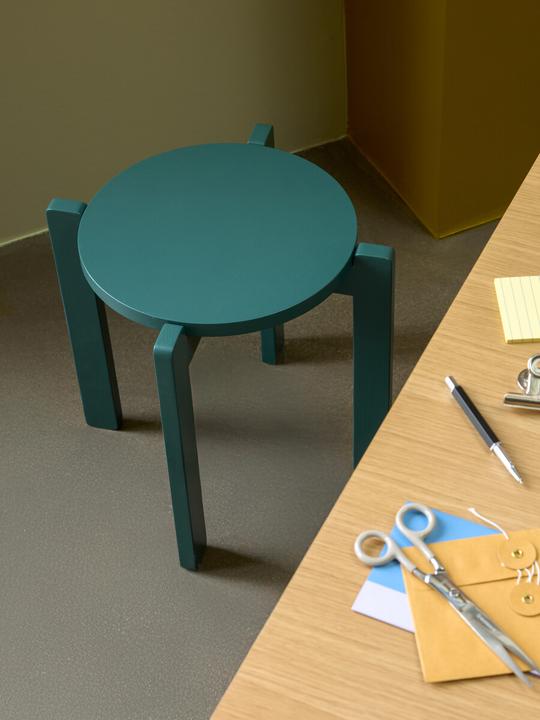 Image du produit Hübsch Always Hocker Petrol