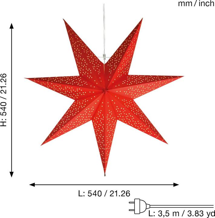 Produktbild Star Trading Papierstern DOT