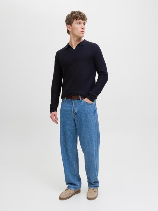 Actual product image Jack & Jones Jprblaeaston Knit Split Neck Ls Sn (XL)