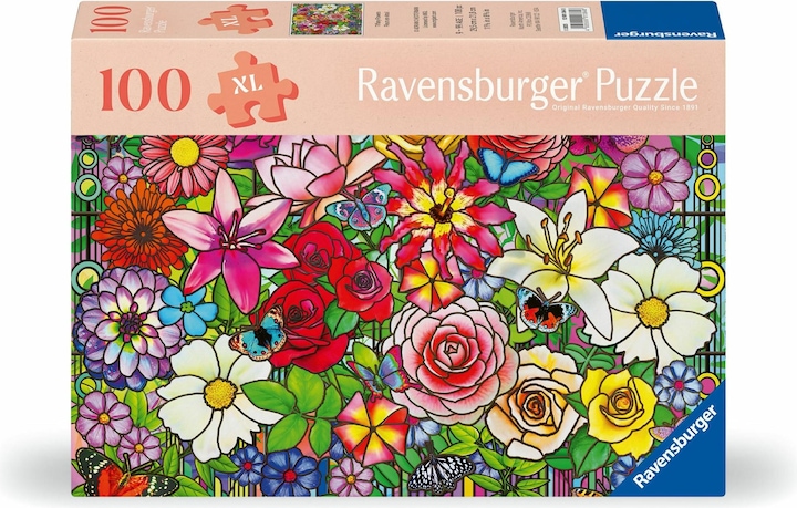 Immagine prodotto Ravensburger Puzzle 12001364 - Finestra di fiori - Puzzle per anziani e senior, con 100 (100 pezzi)