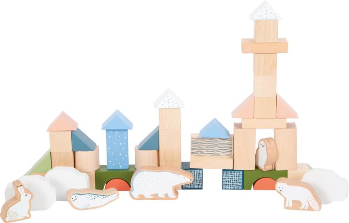 Actual product image small foot Wooden blocks "Arctic