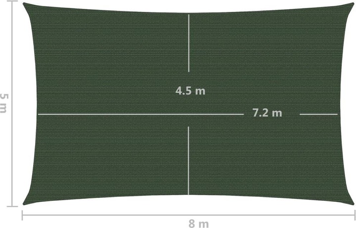 Actual product image VidaXL Sonnensegel (5 x 8 m)