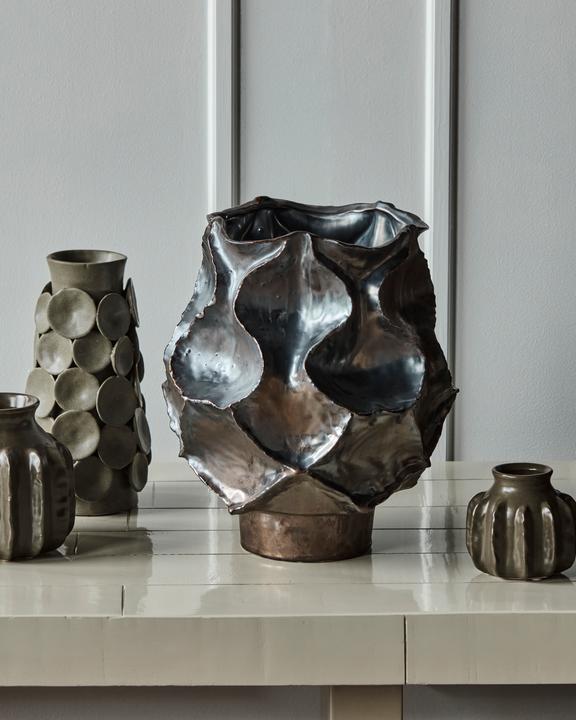 Actual product image House Doctor Vase, HDWaves, Antique metallic (1 x)