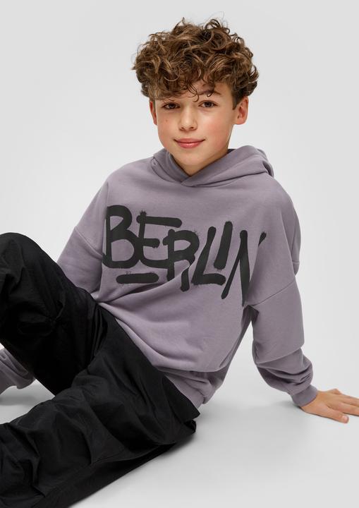 Produktbild s.Oliver Sweatshirt Sweatshirt mit Schriftprint (M)