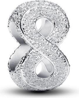 Image du produit Pandora Textured Infinity Symbol Mini Charm (Argent, Argent 925)