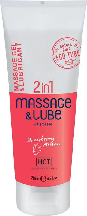 HOT 2 in 1 HeiÃes Massagegel und Gleitmittel Silky Touch (200 ml)