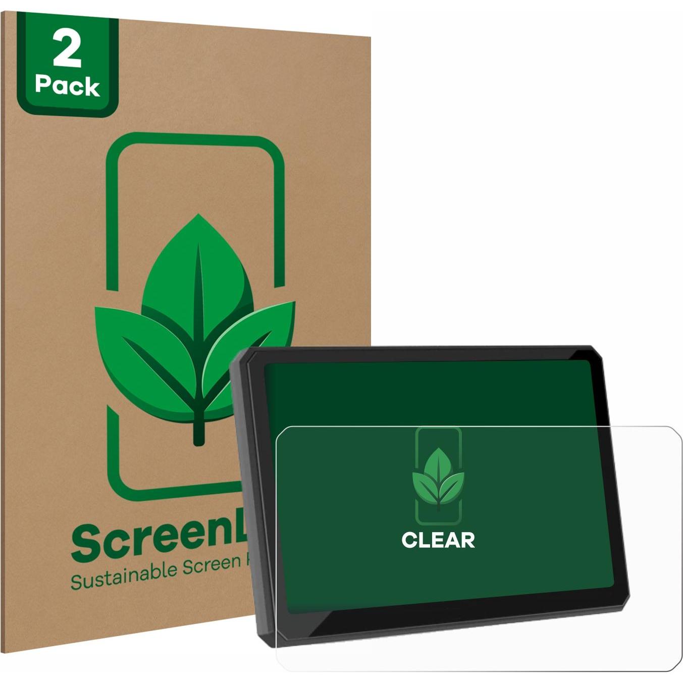 ScreenLeaf, Fahrzeug Navigation Zubehör, Schutzfolie nachhaltiger Displayschutz Display Schutz Folie Klar Transparent