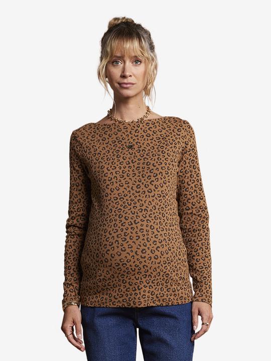 Actual product image Envie de Fraise Bio-Kollektion: Umstandsshirt mit Leoprint (44, 46)