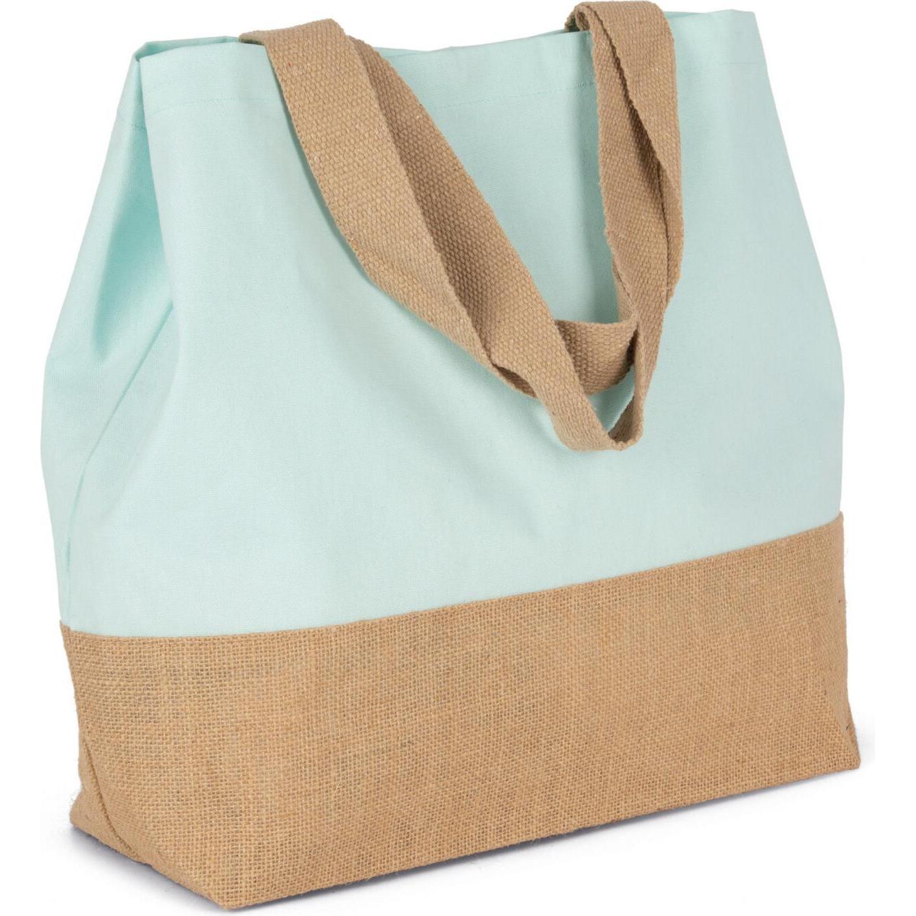 Thumbnail - Kimood, Tasche, Tote bag Baumwolltuch und Jute, Grün