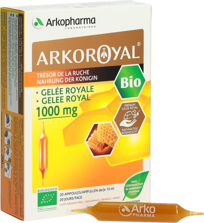 Immagine prodotto Arkopharma Arkoroyal Bio Gelée Royal 1000mg (20 Pezzo/i, Fiala, 385 g)