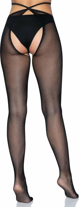 Produktbild Leg Avenue Strappy crotchless tights (One Size)