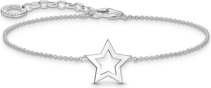 Immagine prodotto Thomas Sabo Bracciale con ciondolo a forma di stella in argento (19 cm, Argento 925)