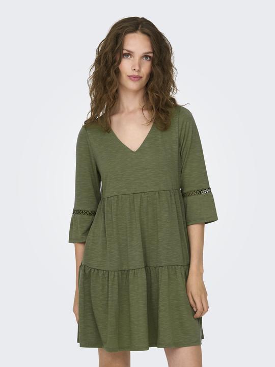 Produktbild JdY Locker geschnitten V-Ausschnitt Kurzes Kleid Kleid aus Spitze (M)