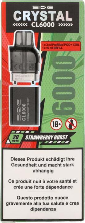 Produktbild SKE Crystal CL 6000 Refill Kit - Strawberry Burst (Strawberry Burst)