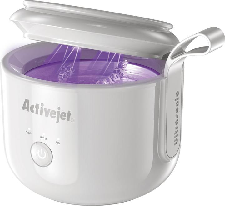 Activejet Ultraschallreiniger UV Akku USB AUC-198 weiss (48 kHz, 0.13 l)